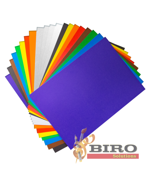 Set hîrtie colorată și carton 20 foi, A4, (8 foi hirtie+8carton color +4 carton alb), ZOO,  Луч